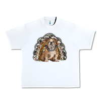 White english bulldog rainbow Urban Heavy Tee - BarkalooDesign