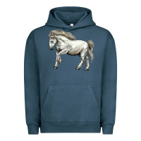 Pigment Midnight Navy percheron horse Urban Hoodie - LillyAllenDesigns