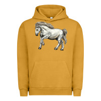 Pigment Peanut Butter percheron horse Urban Hoodie - LillyAllenDesigns