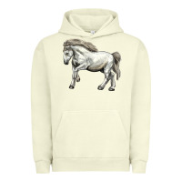 Pigment Pistachio percheron horse Urban Hoodie - LillyAllenDesigns