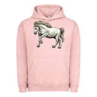 Pigment Salmon percheron horse Urban Hoodie - LillyAllenDesigns