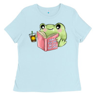 Baby Blue dont bug me or ı will eat you Ladies Tee - MaliasSmallBusiness