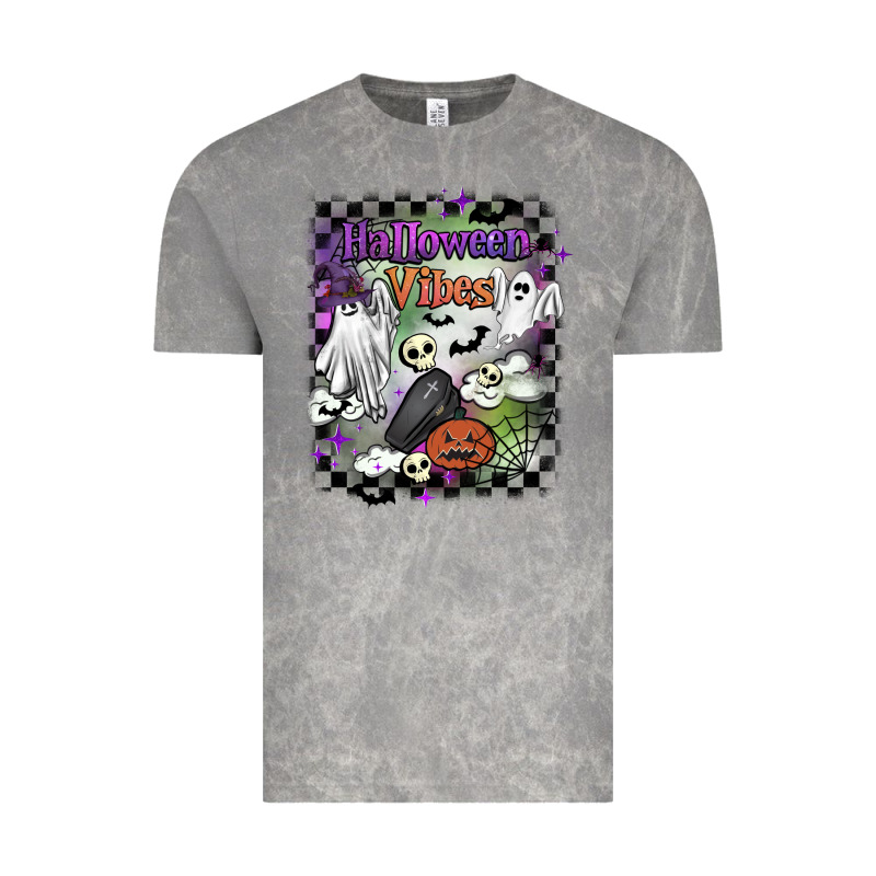 Halloween Vibes Vintage Tee by BarkalooDesign | Teevron