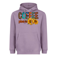 Lavender coffee please western doodle letters Heavyweight Hoodie - FaDigitalArtStudio