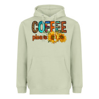 Matcha coffee please western doodle letters Heavyweight Hoodie - FaDigitalArtStudio