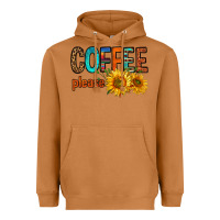 Meerkat coffee please western doodle letters Heavyweight Hoodie - FaDigitalArtStudio