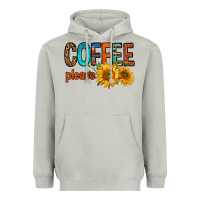 Coffee Please Western Doodle Letters Heavyweight Hoodie | Teevron