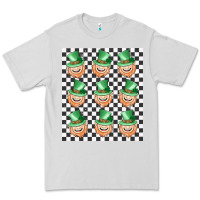Dove Grey boujee checker board leprechaun Premium Tee - MaliasSmallBusiness