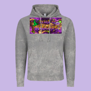 Drink Up Witches Vintage Hoodie Designed By Barkaloodesign