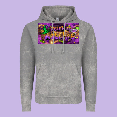 Drink Up Witches Vintage Hoodie Designed By Barkaloodesign