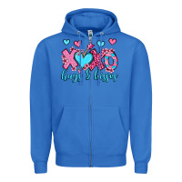 True Royal xoxo hugs and kisses olivia Zipper Hoodie - OliviaCreatesArt