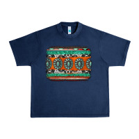 Navy turquoise western background Urban Heavy Tee - Jasminsmagicworld