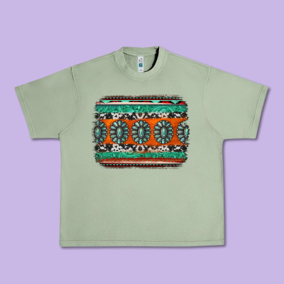 Turquoise Western Background Urban Heavy Tee Designed By Jasminsmagicworld