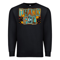 Black thankful Premium Sweatshirt - FaDigitalArtStudio