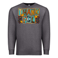 Charcoal Heather thankful Premium Sweatshirt - FaDigitalArtStudio
