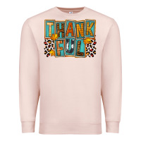 Pale Pink thankful Premium Sweatshirt - FaDigitalArtStudio