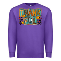 Purple thankful Premium Sweatshirt - FaDigitalArtStudio
