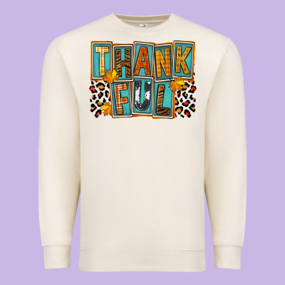 Thankful Premium Sweatshirt Designed By Fadigitalartstudio