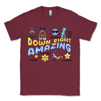 Burgundy down right amazing Classic Tee - Artiststas
