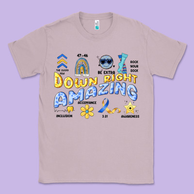 Down Right Amazing Classic Tee Designed By Artiststas