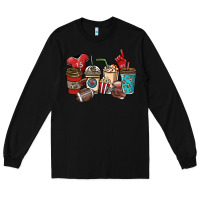 Black Football coffee cups Long Sleeve Tee - NancyCooperArtShop