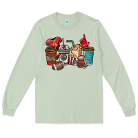 Matcha Football coffee cups Long Sleeve Tee - NancyCooperArtShop