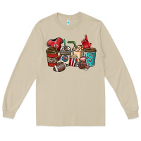 Mushroom Football coffee cups Long Sleeve Tee - NancyCooperArtShop