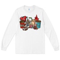 White Football coffee cups Long Sleeve Tee - NancyCooperArtShop