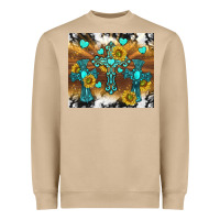 Mushroom western crosses and sunflowers Heavyweight Sweatshirt - TumblerDesignByShophia