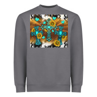 Storm western crosses and sunflowers Heavyweight Sweatshirt - TumblerDesignByShophia