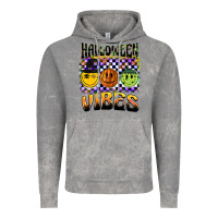 Cloud Rock halloween vibes smiley face Vintage Hoodie - BarkalooDesign