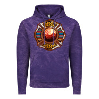 Cloud Purple Western Firefighter Symbol Vintage Hoodie - RanaPortraitStore