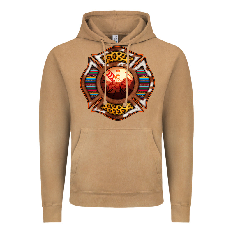 Western Firefighter Symbol Vintage Hoodie by RanaPortraitStore | Teevron