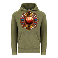 Vintage Olive Western Firefighter Symbol Vintage Hoodie - RanaPortraitStore