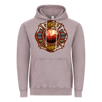 Vintage Zinc Western Firefighter Symbol Vintage Hoodie - RanaPortraitStore