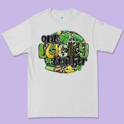 One Lucky Teacher Premium Tee Designed By Maliassmallbusiness
