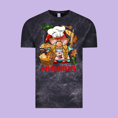 Baker Life Gnome Vintage Tee Designed By Barkaloodesign