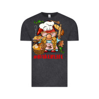 Vintage Black baker life gnome Vintage Tee - BarkalooDesign