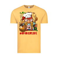 Vintage Mustard baker life gnome Vintage Tee - BarkalooDesign