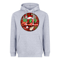Heather Grey Merry christmas Heavyweight Hoodie - FaDigitalArtStudio