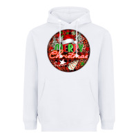 White Merry christmas Heavyweight Hoodie - FaDigitalArtStudio