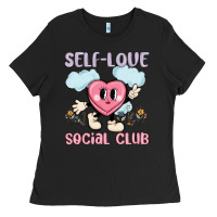 Black self love social club Ladies Tee - MaliasSmallBusiness