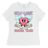 White self love social club Ladies Tee - MaliasSmallBusiness