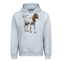 Heather Grey Boer Goat Urban Hoodie - LillyAllenDesigns