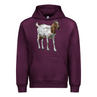 Mauve Wine Boer Goat Urban Hoodie - LillyAllenDesigns