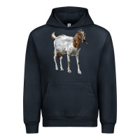 Navy Boer Goat Urban Hoodie - LillyAllenDesigns
