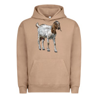 Pigment Burro Boer Goat Urban Hoodie - LillyAllenDesigns