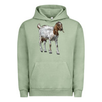 Pigment Oil Green Boer Goat Urban Hoodie - LillyAllenDesigns