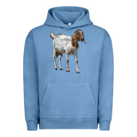 Pigment Pebble Blue Boer Goat Urban Hoodie - LillyAllenDesigns