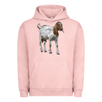 Pigment Salmon Boer Goat Urban Hoodie - LillyAllenDesigns